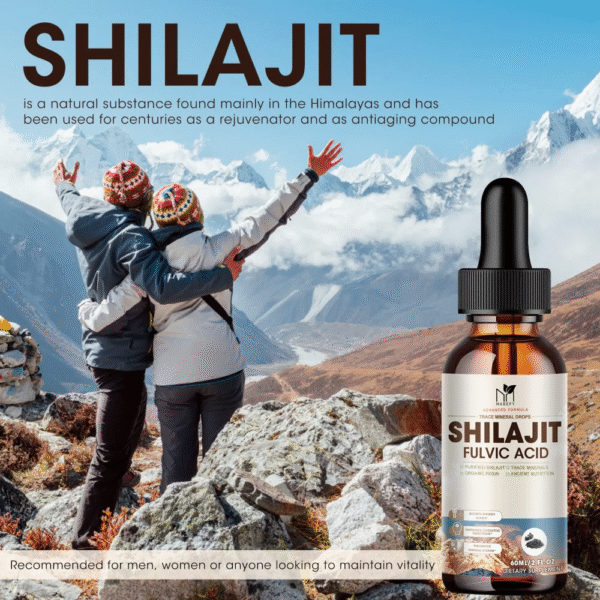 Shilajit Liquid Drops for Women and Men - 600Mg