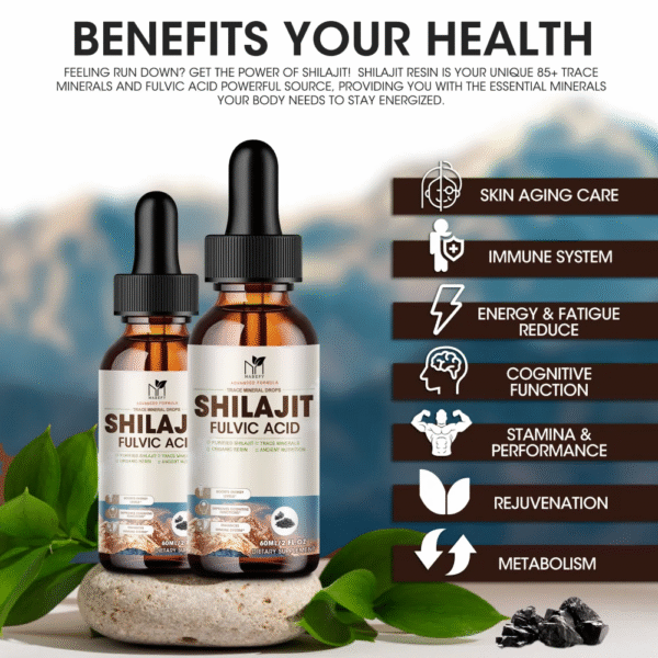Shilajit Liquid Drops for Women and Men - 600Mg