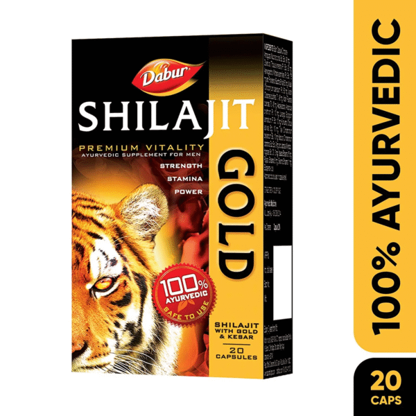 Shilajit Gold : 100 % Ayurvedic Capsules for Strength