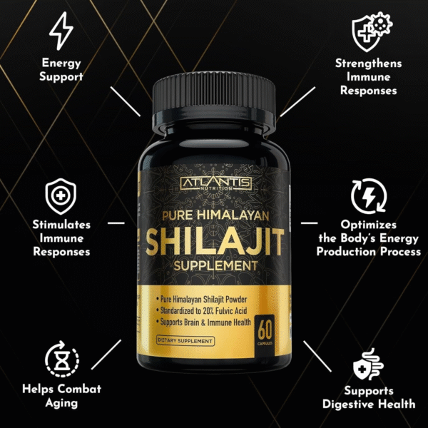 Shilajit Supplement - Pure Himalayan Formulated with 20% Fulvic Acid