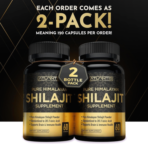 Shilajit Supplement - Pure Himalayan Formulated with 20% Fulvic Acid