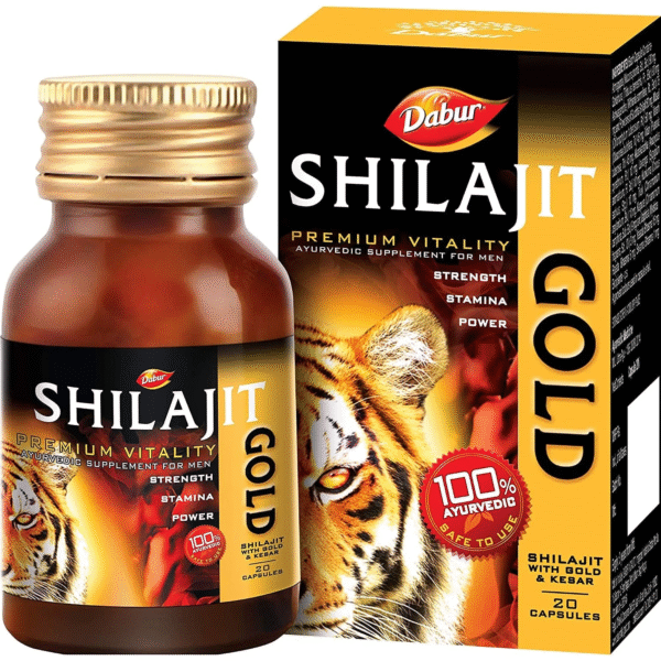 Shilajit Gold : 100 % Ayurvedic Capsules for Strength